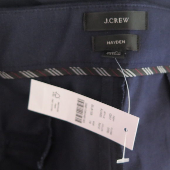 NWT J.Crew Hayden Navy Cropped Trousers, Size 18 - Picture 10 of 13